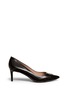 Main View - Click To Enlarge - TORY BURCH - 'Fairford' patent leather toe cap pumps