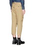 Back View - Click To Enlarge - 71465 - Leather braid chain strap chinos
