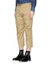 Front View - Click To Enlarge - 71465 - Leather braid chain strap chinos