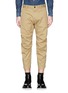 Main View - Click To Enlarge - 71465 - Leather braid chain strap chinos