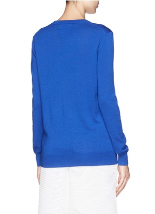 Back View - Click To Enlarge - MARKUS LUPFER - 'Hot Pink Star' sequin Lara Lip sweater