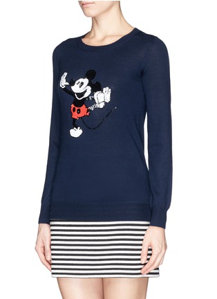 Front View - Click To Enlarge - MARKUS LUPFER - x Disney 'Dancing Vintage Mickey' sequin sweater