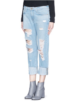 Front View - Click To Enlarge - FRAME - 'LE GRAND GARÇON' distressed jeans