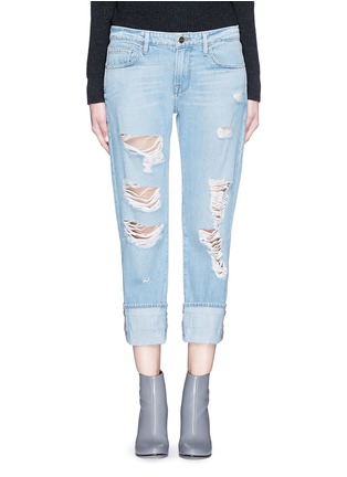 Main View - Click To Enlarge - FRAME - 'LE GRAND GARÇON' distressed jeans