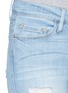 Detail View - Click To Enlarge - FRAME - 'Le Skinny de Jeanne' distressed cropped jeans