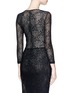 Back View - Click To Enlarge - ALICE & OLIVIA - 'Bernie' jersey lace cropped top