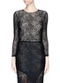Main View - Click To Enlarge - ALICE & OLIVIA - 'Bernie' jersey lace cropped top