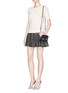 Figure View - Click To Enlarge - ALICE & OLIVIA - 'Blaise' embroidered eyelet lace flare skirt