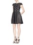 Figure View - Click To Enlarge - ALICE & OLIVIA - 'Sonny' embroidered eyelet lace flare dress