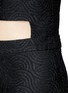 Detail View - Click To Enlarge - ALICE & OLIVIA - 'Danie' open back brocade box pleat dress