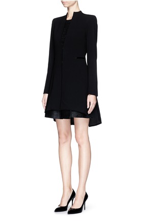 Front View - Click To Enlarge - ALICE & OLIVIA - Pleat back longline blazer