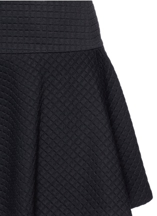 Detail View - Click To Enlarge - ALICE & OLIVIA - Waffle jersey drop waist flare skirt