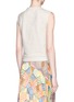 Back View - Click To Enlarge - ALICE & OLIVIA - 'Beryl' embroidered front sleeveless sweatshirt