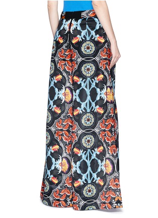 Back View - Click To Enlarge - ALICE & OLIVIA - Baroque print high waist culottes