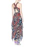 Figure View - Click To Enlarge - ALICE & OLIVIA - 'Kora' baroque print pleat chiffon midi dress