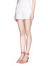 Front View - Click To Enlarge - ALICE & OLIVIA - Eyelet lace shorts