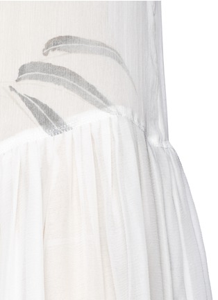 Detail View - Click To Enlarge - MS MIN - Koi print silk chiffon dress