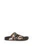 Main View - Click To Enlarge - GIVENCHY - Magnolia moth print leather sandals