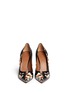 Figure View - Click To Enlarge - GIVENCHY - Magnolia moth print leather pumps