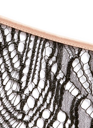 Detail View - Click To Enlarge - KIKI DE MONTPARNASSE - 'Enchante' silk trim lace panty