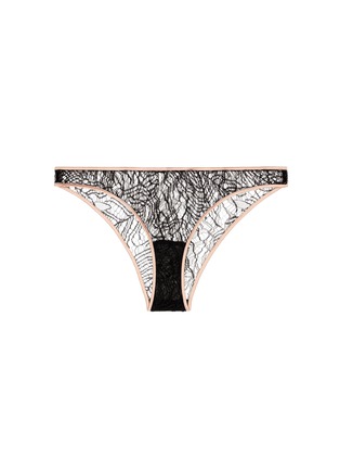 Main View - Click To Enlarge - KIKI DE MONTPARNASSE - 'Enchante' silk trim lace panty