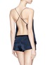 Back View - Click To Enlarge - KIKI DE MONTPARNASSE - 'Amour' silk charmeuse backless camisole