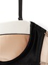 Detail View - Click To Enlarge - KIKI DE MONTPARNASSE - 'Muse' colourblock silk underwired balconette bra