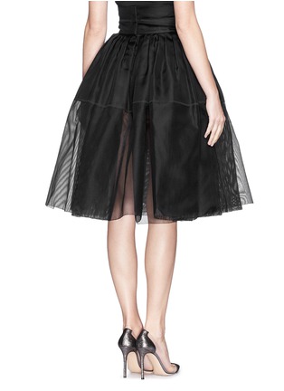 Back View - Click To Enlarge - MS MIN - High waist silk gauze flare skirt