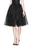 Front View - Click To Enlarge - MS MIN - High waist silk gauze flare skirt