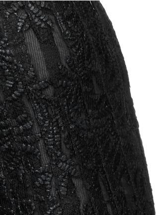 Detail View - Click To Enlarge - MS MIN - Lacquer lace long pleat skirt