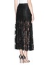 Back View - Click To Enlarge - MS MIN - Lacquer lace long pleat skirt