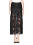 Main View - Click To Enlarge - MS MIN - Lacquer lace long pleat skirt