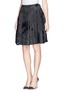 Front View - Click To Enlarge - MS MIN - 'Spread Ink' Lurex-silk jacquard flare skirt