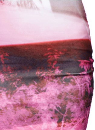 Detail View - Click To Enlarge - MC Q - Haze print jersey pencil skirt