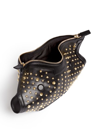 Detail View - Click To Enlarge - ALEXANDER MCQUEEN - 'De Manta' small stud leather clutch