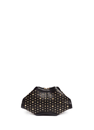 Back View - Click To Enlarge - ALEXANDER MCQUEEN - 'De Manta' small stud leather clutch