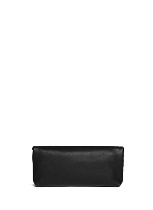Back View - Click To Enlarge - ALEXANDER MCQUEEN - 'Padlock' leather clutch