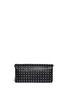 Back View - Click To Enlarge - ALEXANDER MCQUEEN - 'Padlock' stud leather clutch