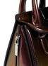 Detail View - Click To Enlarge - ALEXANDER MCQUEEN - 'Heroine' mini iridescent effect patent leather satchel