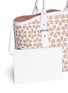 Detail View - Click To Enlarge - ALEXANDER MCQUEEN - 'Legend' small floral lasercut leather tote