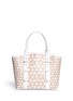 Back View - Click To Enlarge - ALEXANDER MCQUEEN - 'Legend' small floral lasercut leather tote