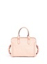 Back View - Click To Enlarge - ALEXANDER MCQUEEN - 'Padlock' small leather tote