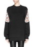 Main View - Click To Enlarge - GIVENCHY - Oversized satin butterfly wing sweatshirt