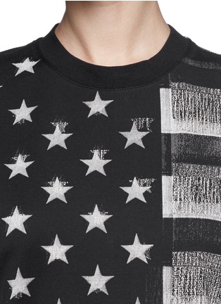 Detail View - Click To Enlarge - GIVENCHY - American flag photo print tank top