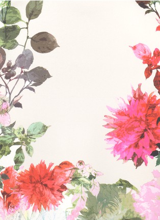 Detail View - Click To Enlarge - ST. JOHN - Stretch-silk floral-printed dress