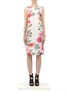 Main View - Click To Enlarge - ST. JOHN - Stretch-silk floral-printed dress