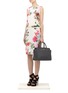 Figure View - Click To Enlarge - ST. JOHN - Stretch-silk floral-printed dress