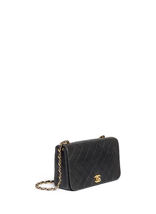 Figure View - Click To Enlarge - VINTAGE CHANEL - Quilted leather full flap bag