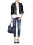 Figure View - Click To Enlarge - TORY BURCH - 'Gloria' hobo leather tote