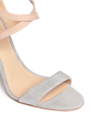 Detail View - Click To Enlarge - REED KRAKOFF - Bi-colour suede patent leather sandals
